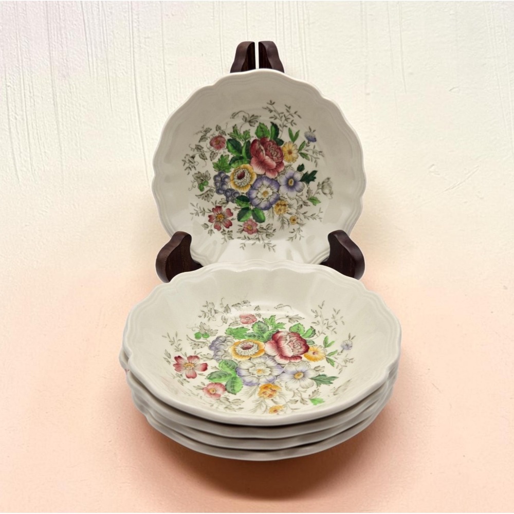 Set Of 5 Vintage Royal Doulton Malvern Earthenware 5.5" Small Fruit Bowls D6197